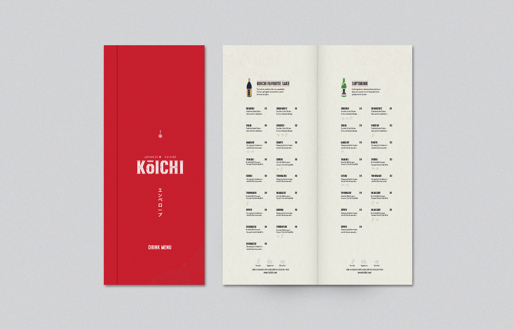 koichi drink menu