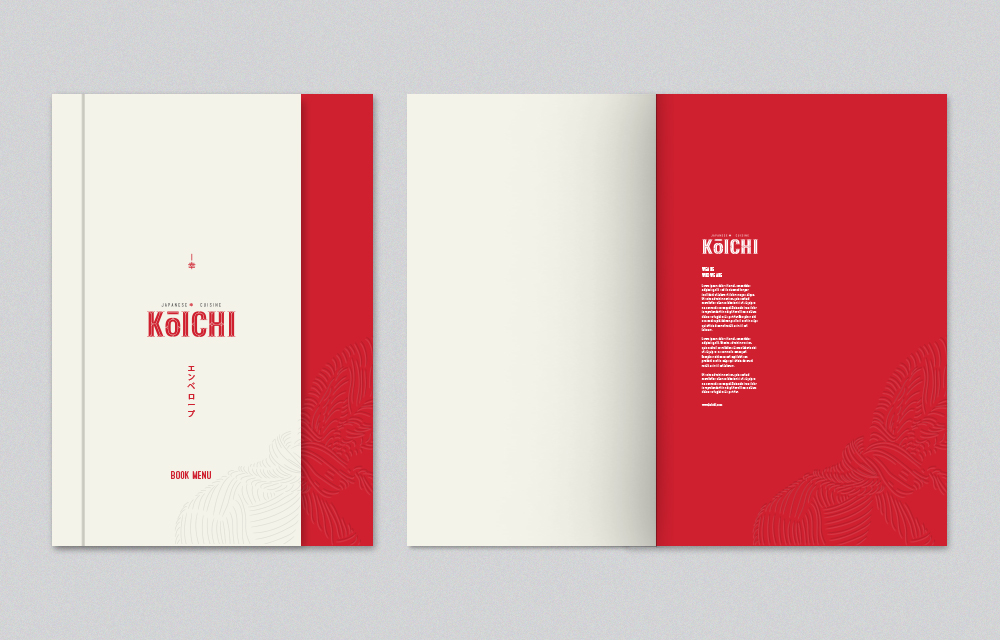 koichi food menu cover