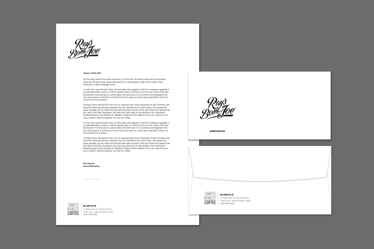 letterhead + envelope