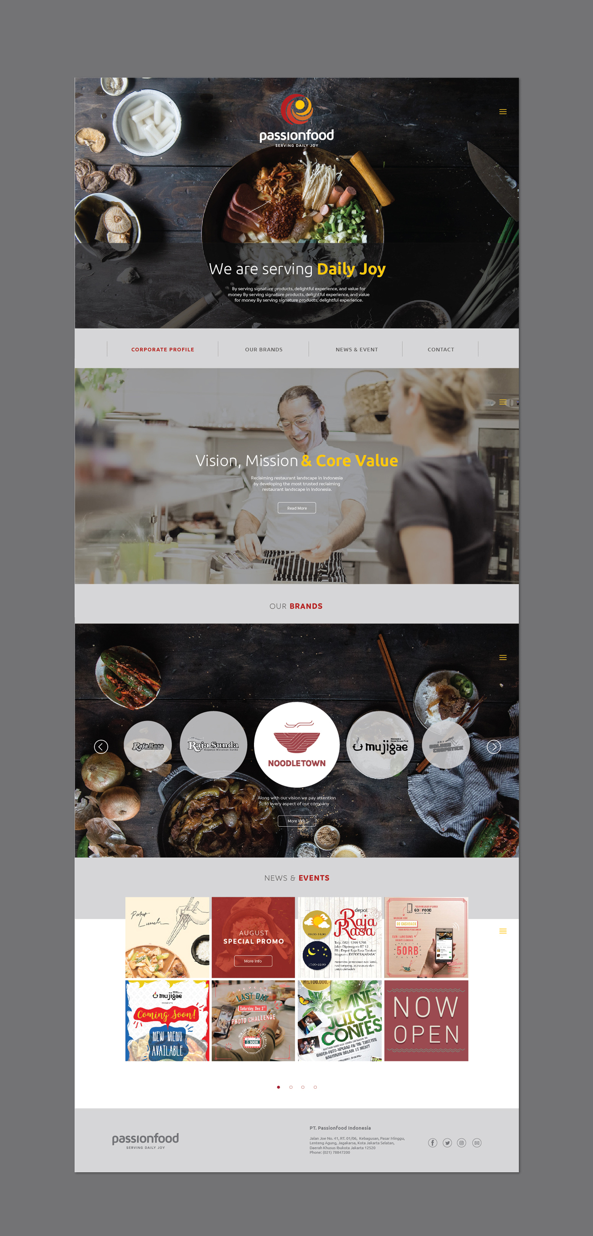 passionfood website